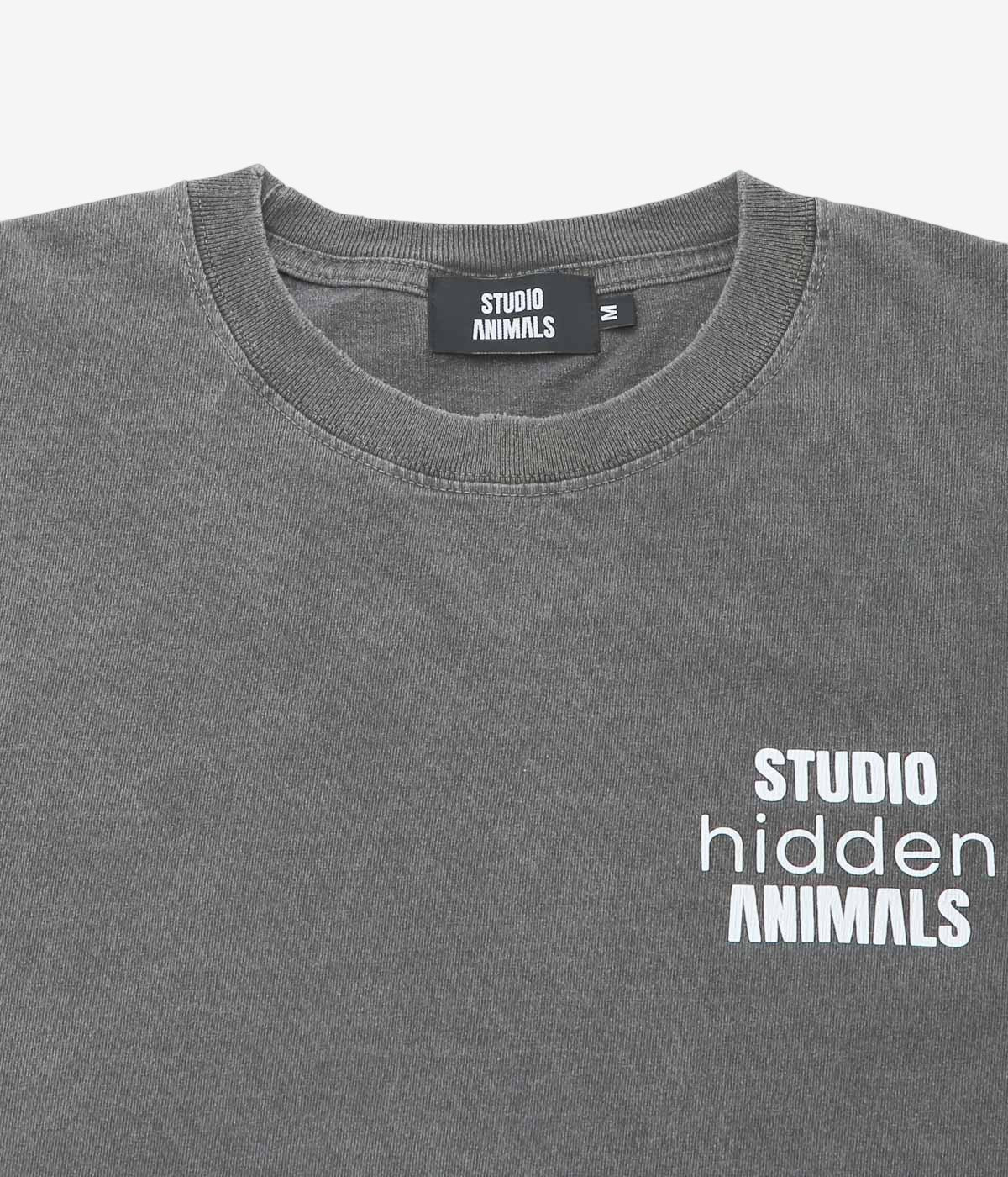 STUDIO ANIMALS ''×STUDIO-HIDDEN ”HOW TO MAKE” S/S T-SHIRT'' (FADED BLACK)