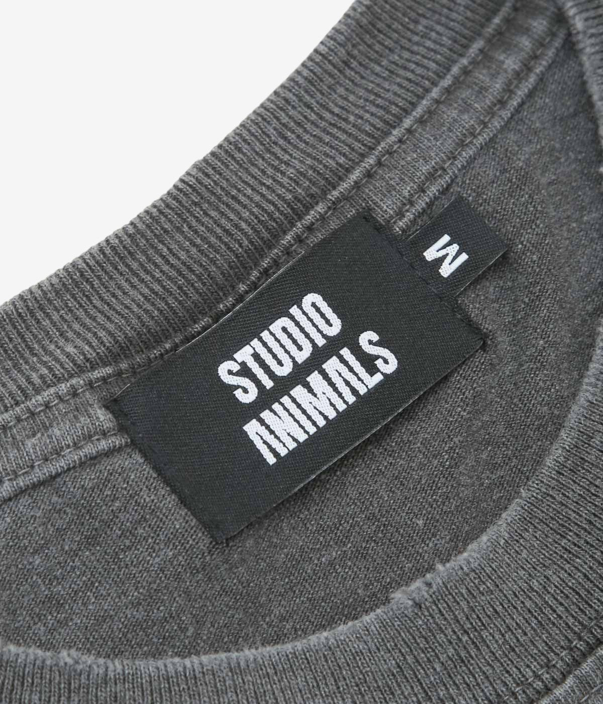 STUDIO ANIMALS ''×STUDIO-HIDDEN ”HOW TO MAKE” S/S T-SHIRT'' (FADED BLACK)