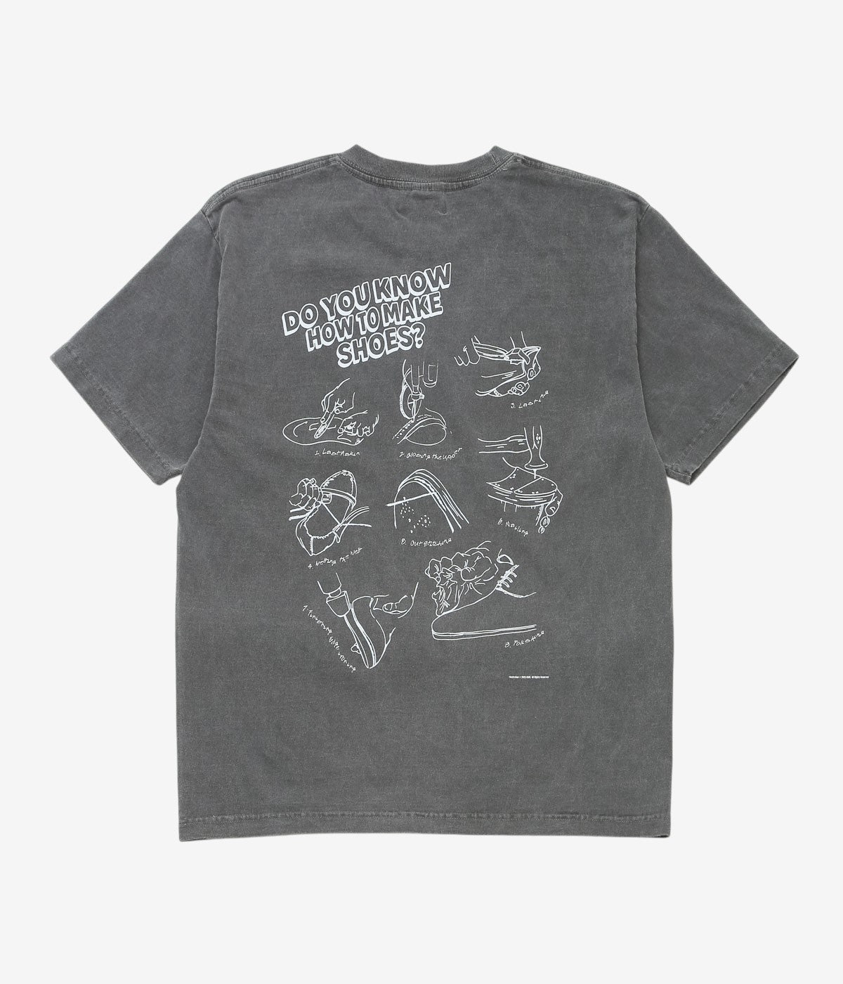 STUDIO ANIMALS ''×STUDIO-HIDDEN ”HOW TO MAKE” S/S T-SHIRT'' (FADED BLACK)