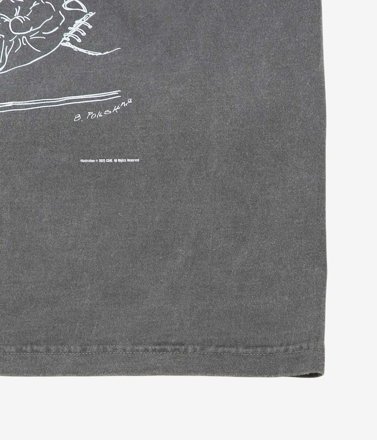 STUDIO ANIMALS ''×STUDIO-HIDDEN ”HOW TO MAKE” S/S T-SHIRT'' (FADED BLACK)