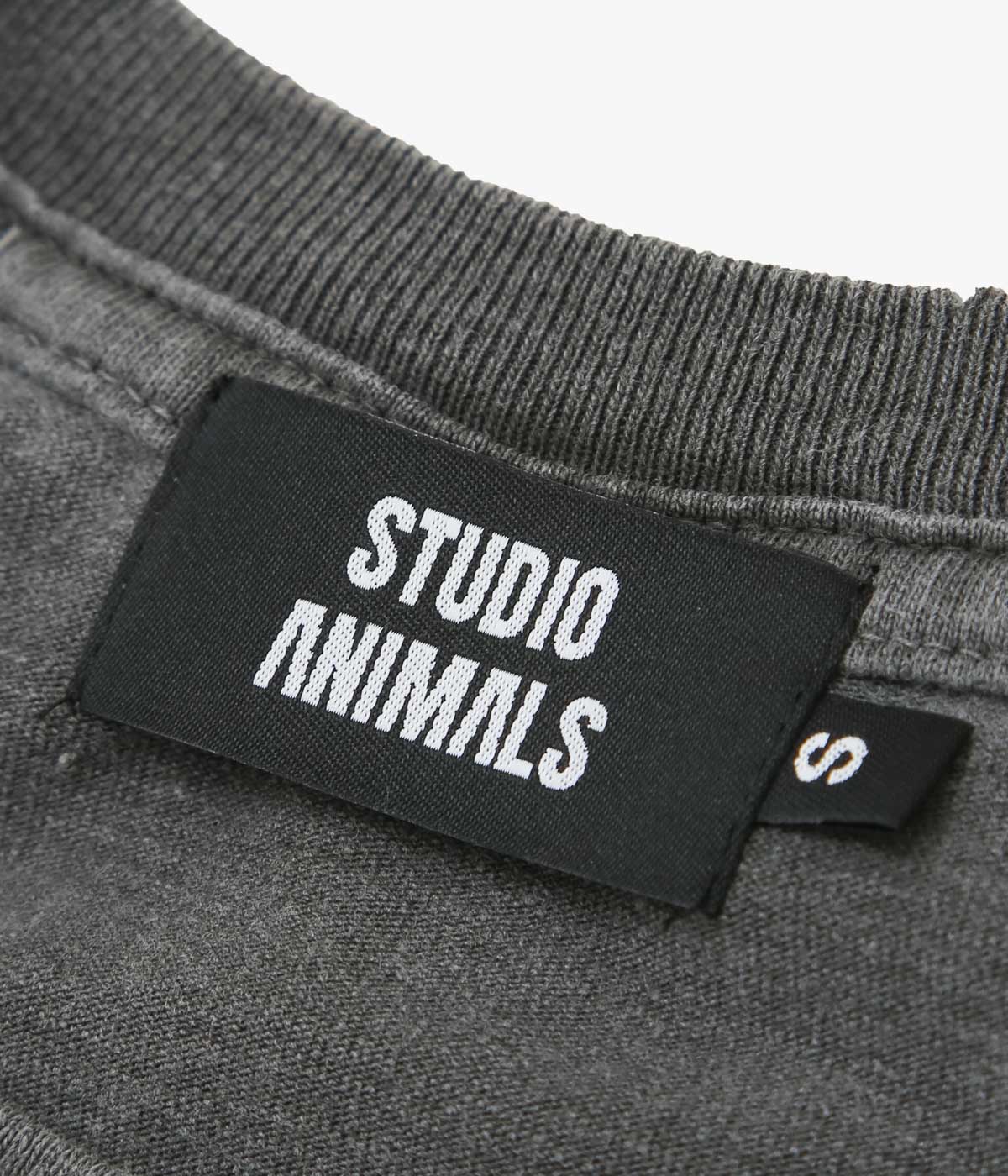 STUDIO ANIMALS ''“THIS IS NOT” L/S T-SHIRT'' (FADED BLACK)
