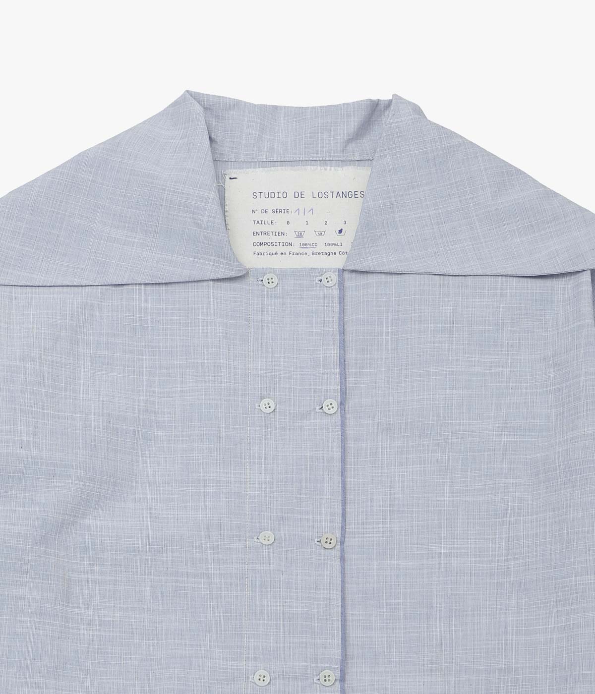 STUDIO DE LOSTANGES '더블 브레스티드 블라우스' (LIGHT BLUE)