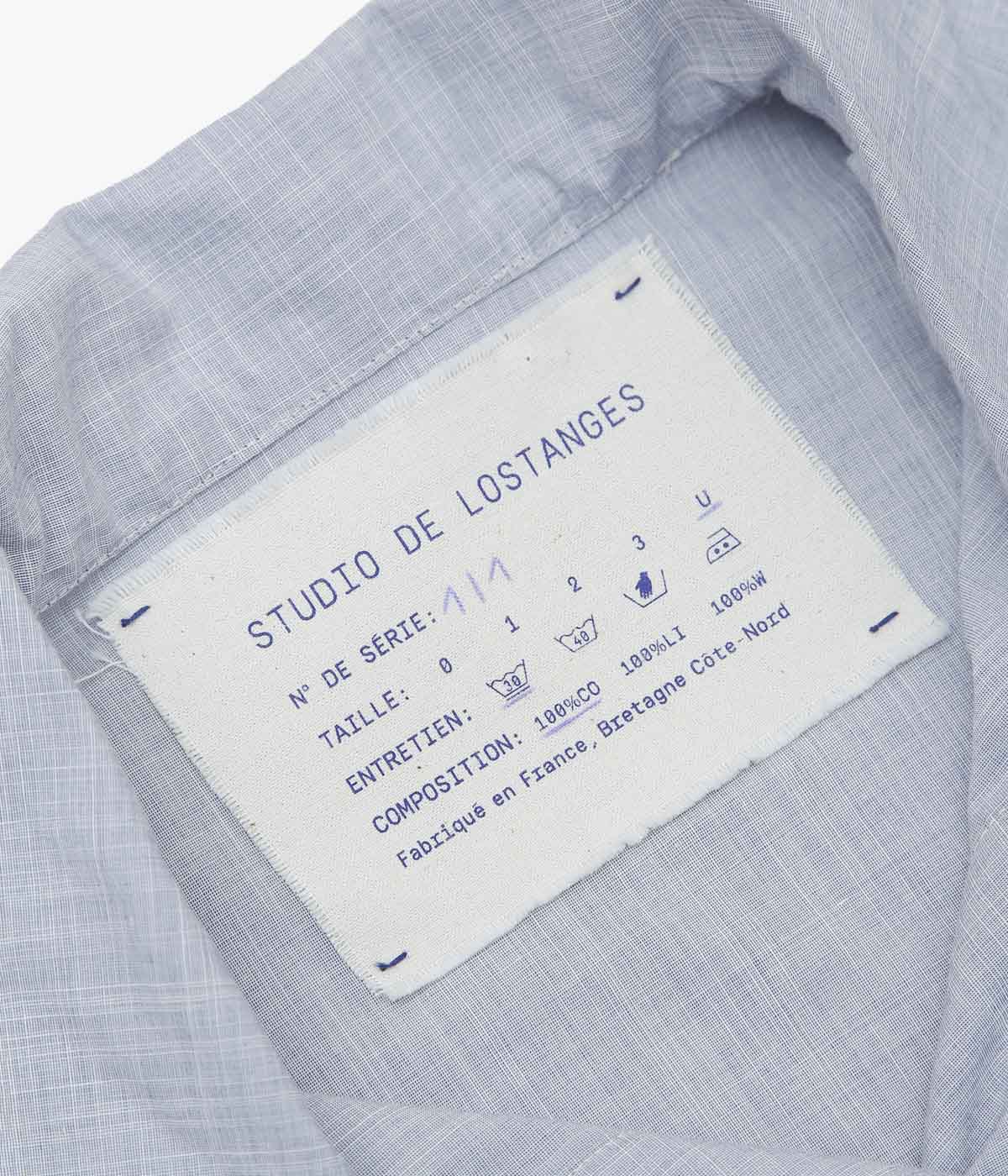 STUDIO DE LOSTANGES '더블 브레스티드 블라우스' (LIGHT BLUE)