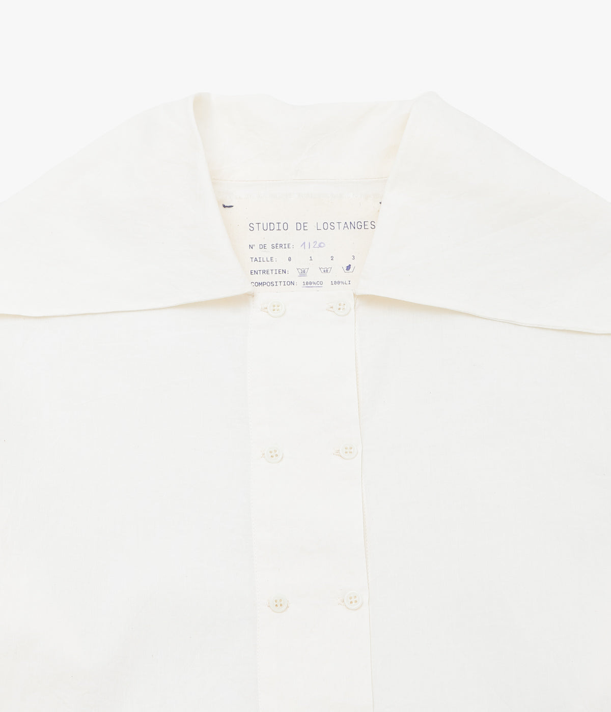 STUDIO DE LOSTANGES ''DOUBLE-BREASTED BLOUSE'' (OFF WHITE)