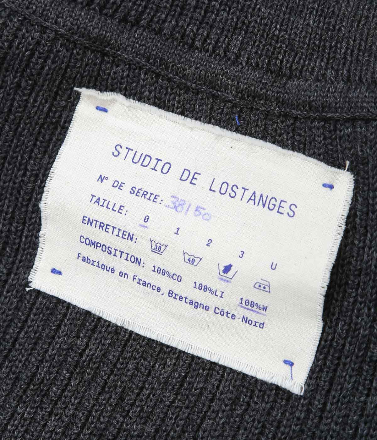 STUDIO DE LOSTANGES ''FUNNEL NECK SWEATER'' (NAVY)