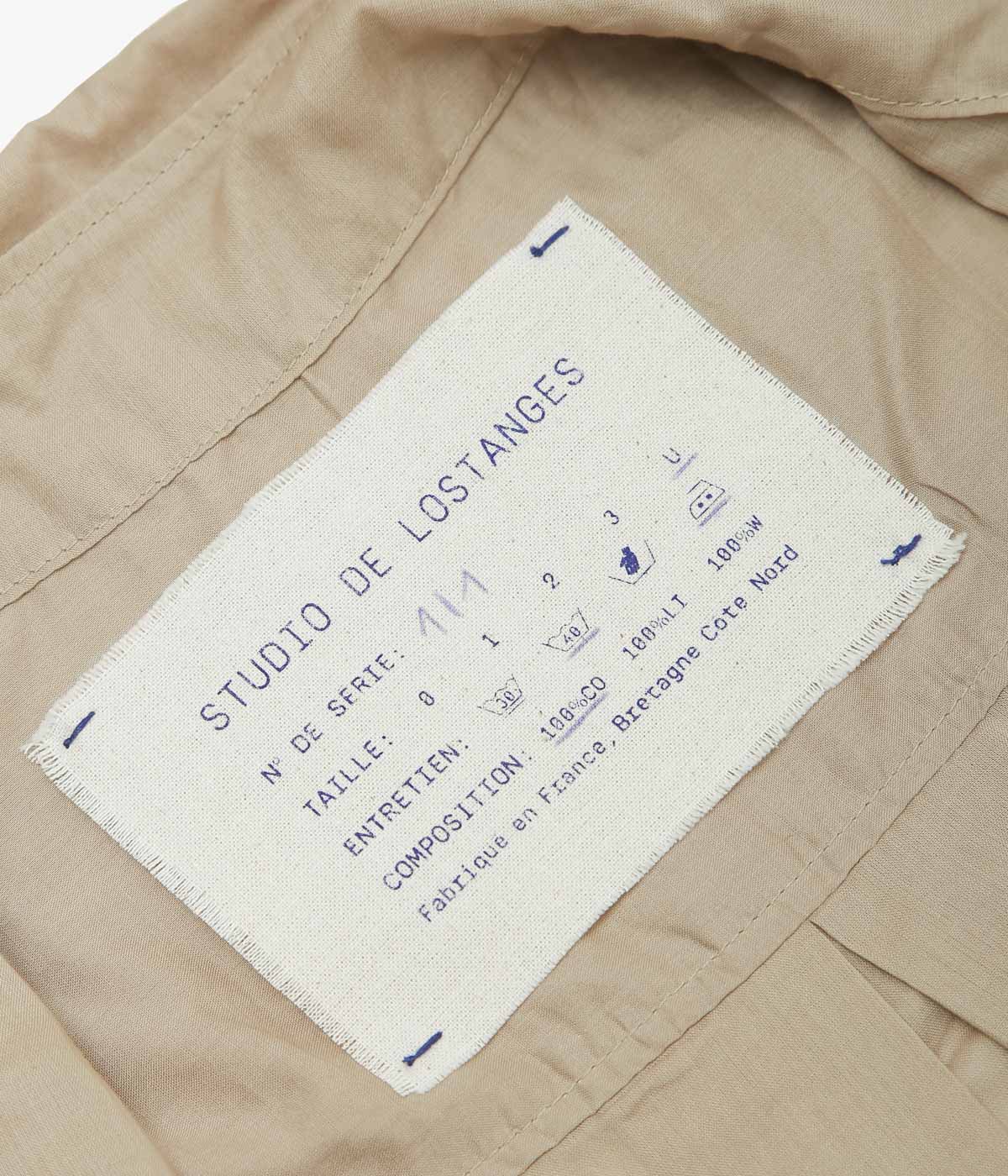 STUDIO DE LOSTANGES ''LONG COLLAR SHIRT'' (BEIGE)