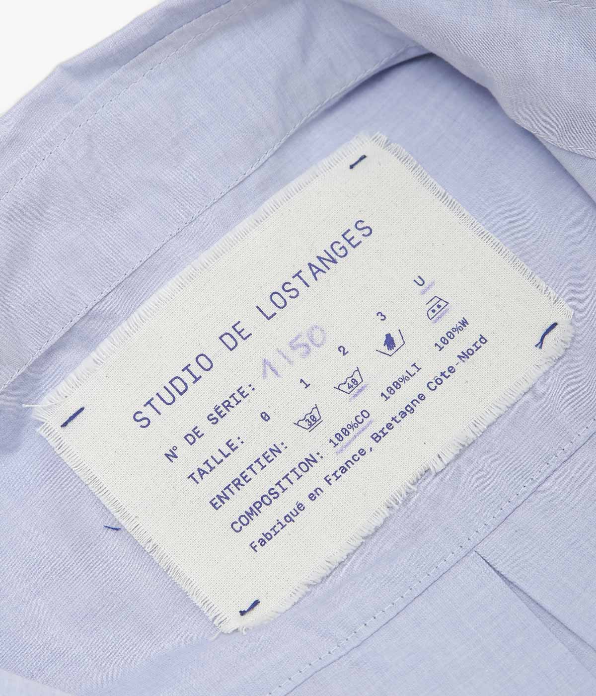 STUDIO DE LOSTANGES ''LONG COLLAR SHIRT'' (ECRUE)