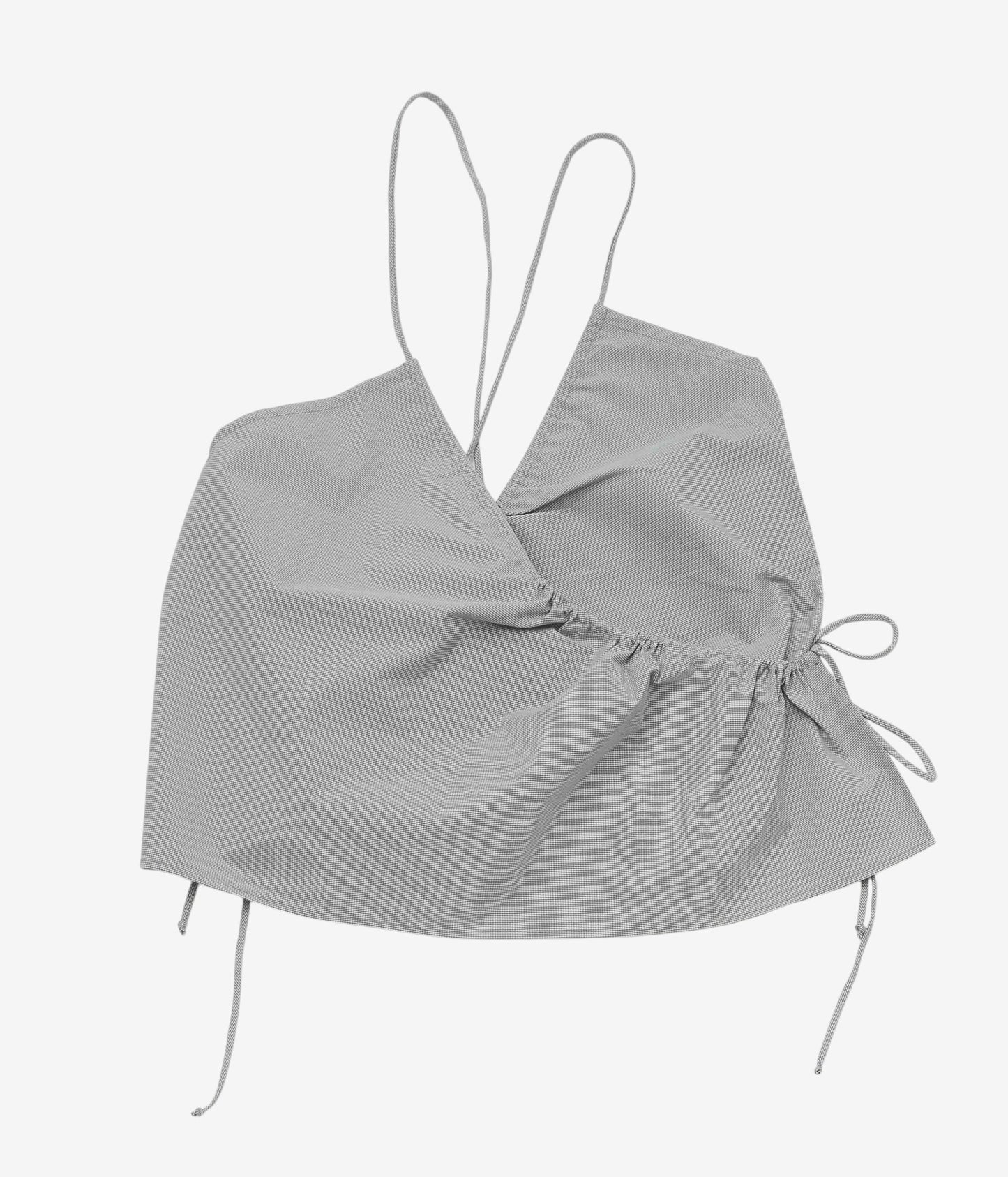STUDIO DE LOSTANGES ''STRAPPY TOP'' (BROWN CHECK)