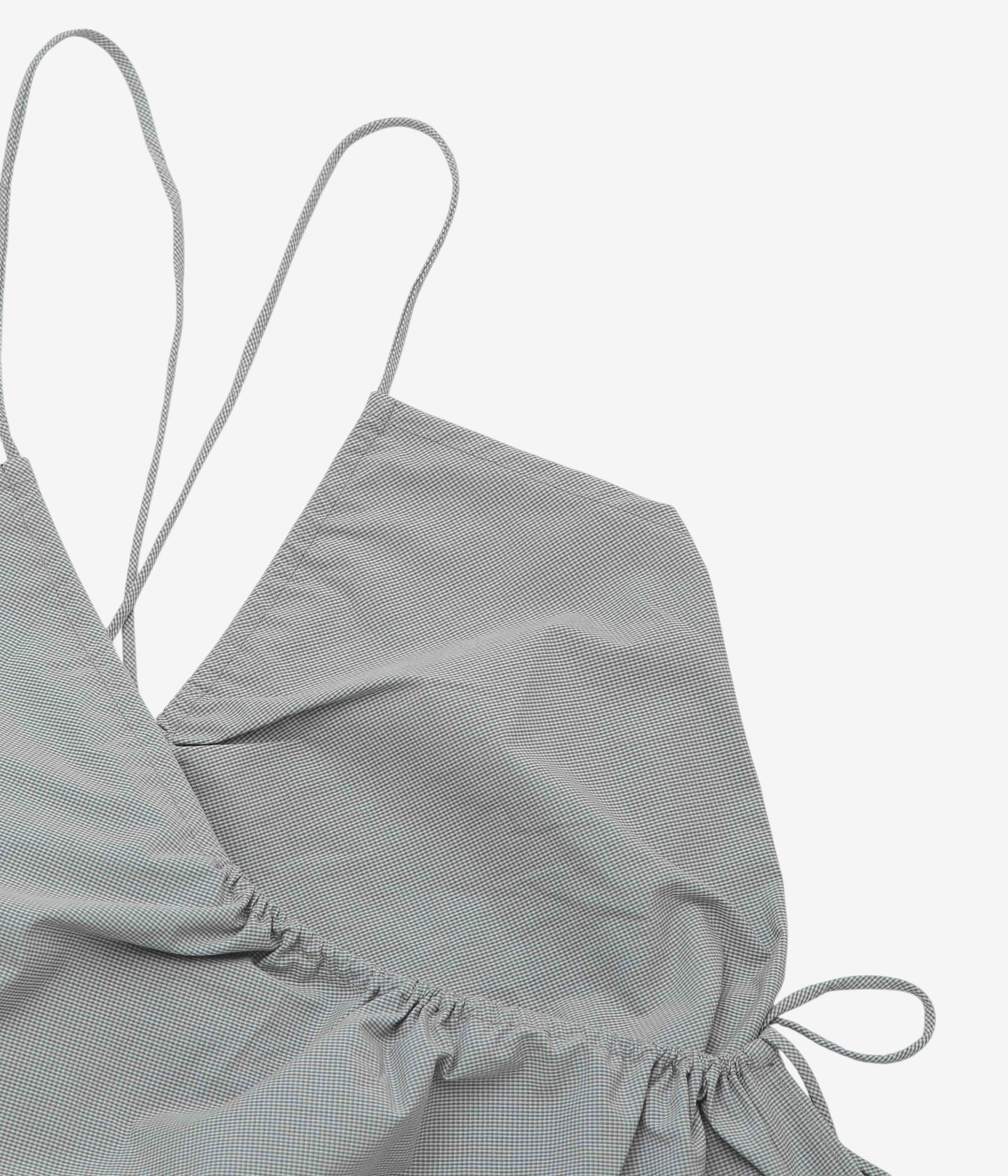STUDIO DE LOSTANGES ''STRAPPY TOP'' (BROWN CHECK)