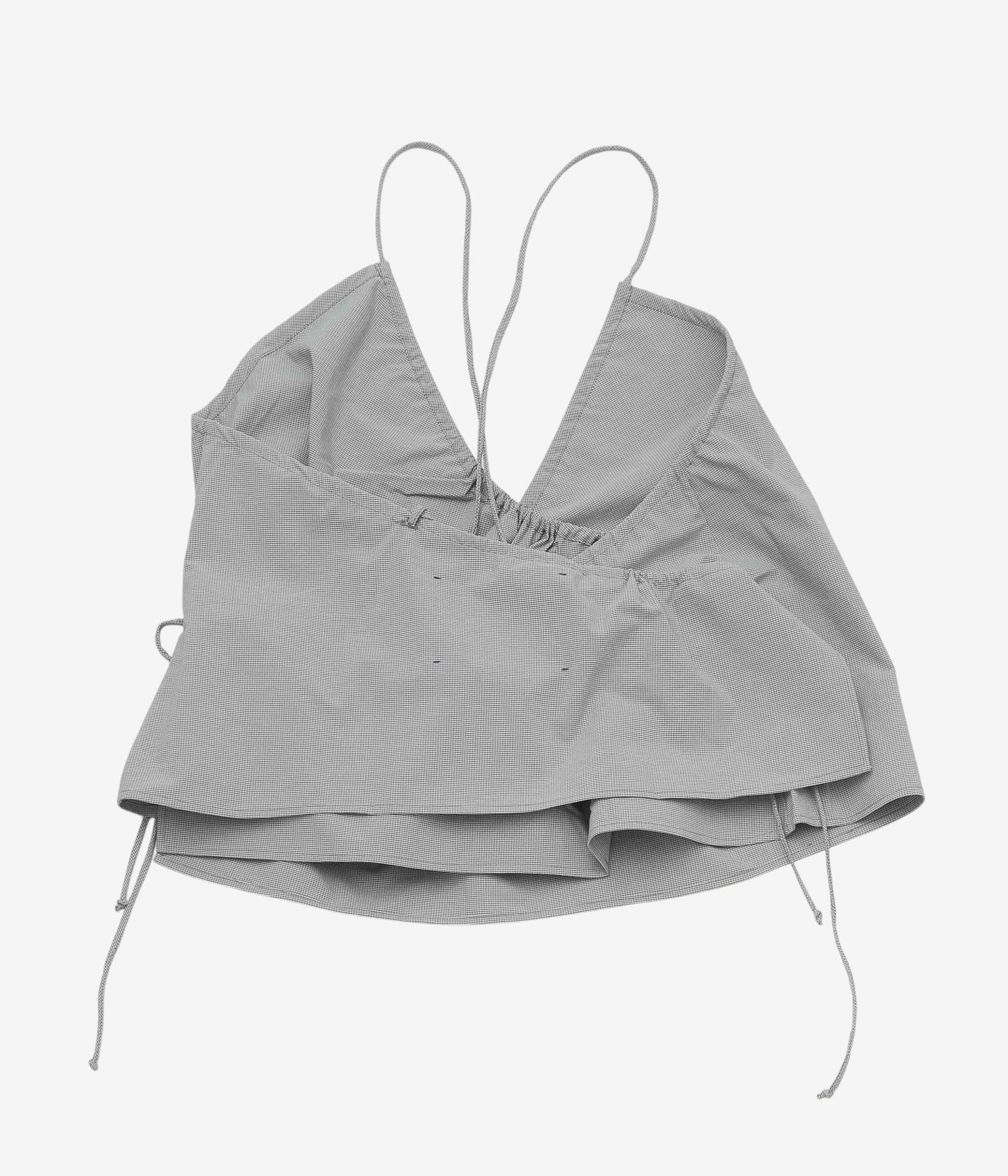STUDIO DE LOSTANGES ''STRAPPY TOP'' (BROWN CHECK)