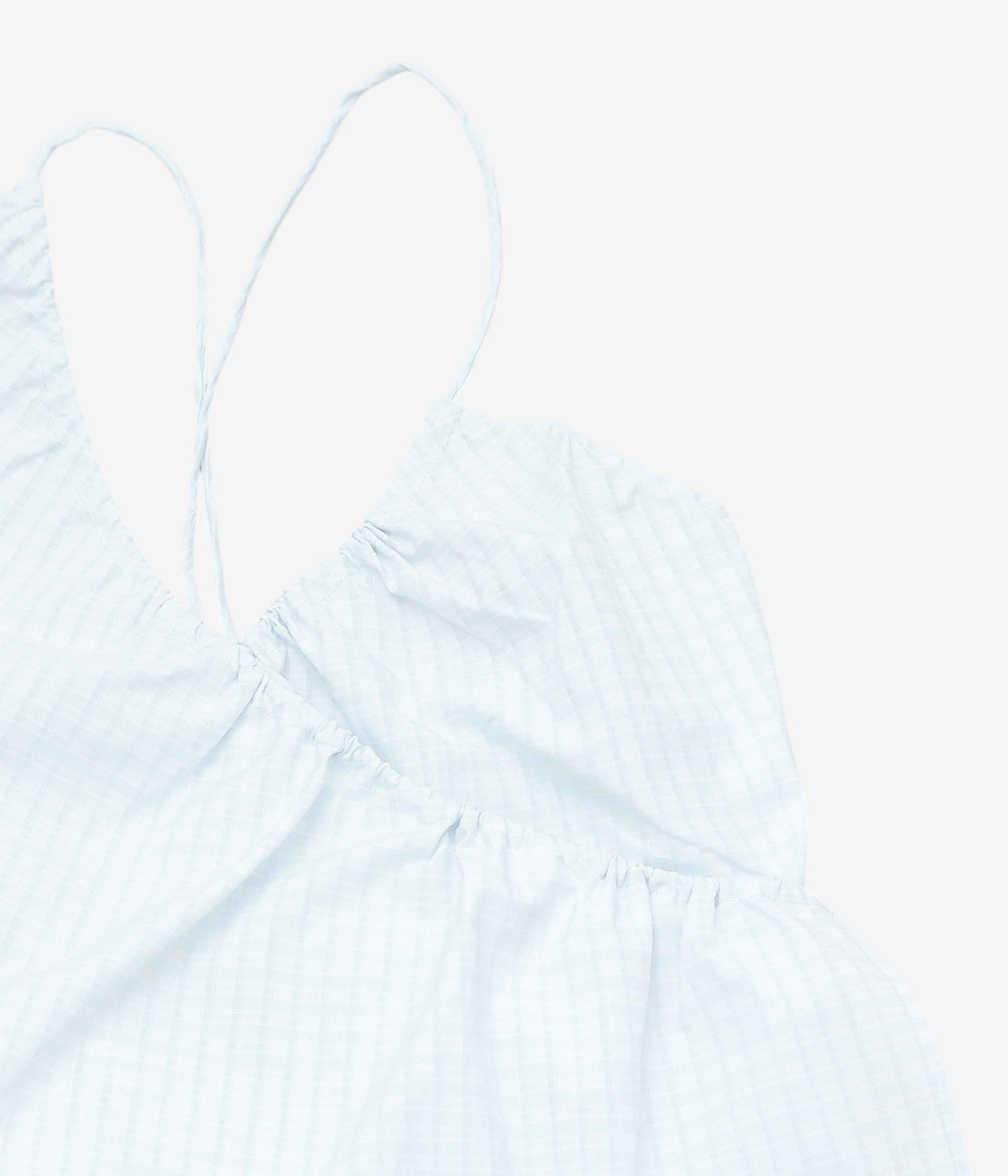 STUDIO DE LOSTANGES ''STRAPPY TOP'' (LT BLUE CHECK)
