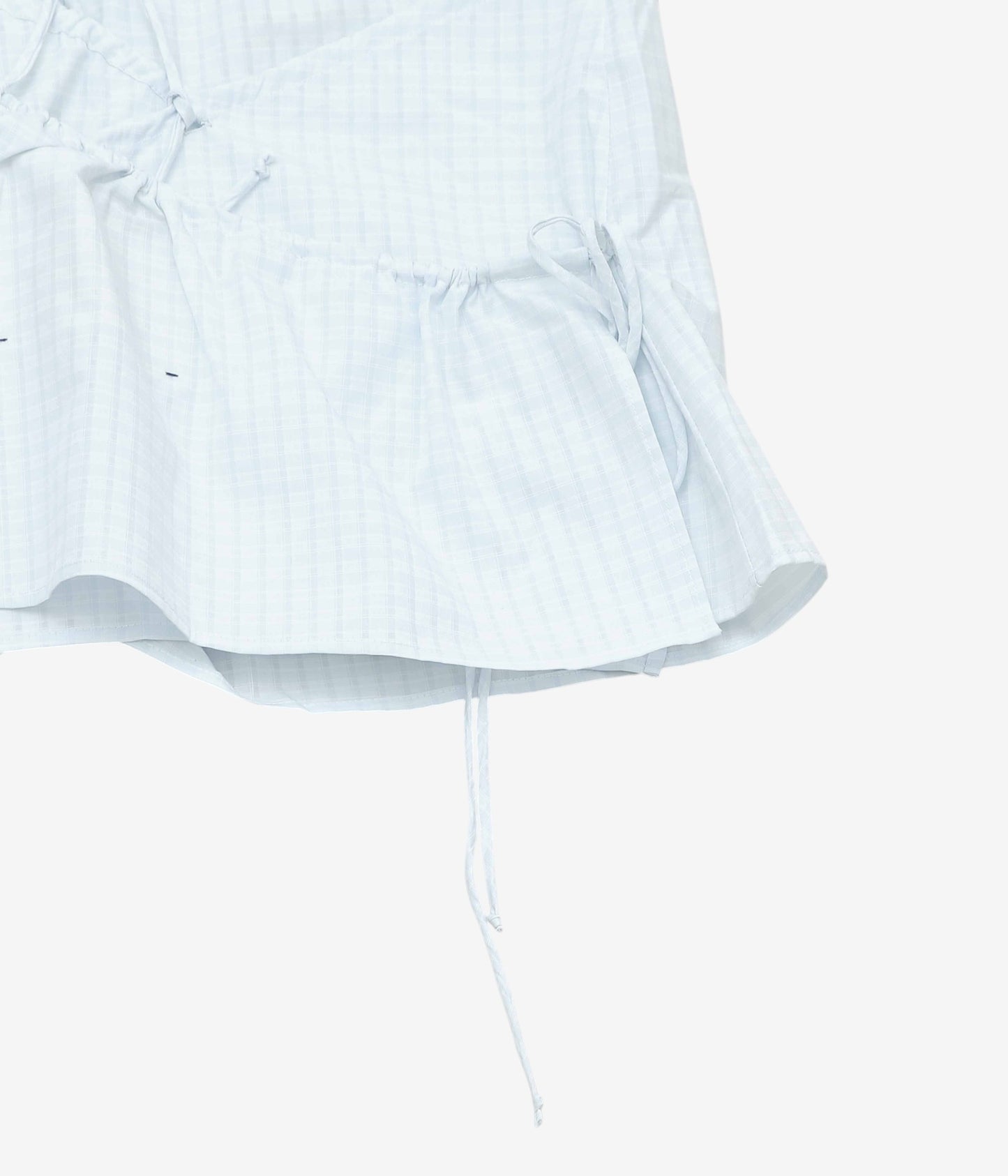 STUDIO DE LOSTANGES ''STRAPPY TOP'' (LT BLUE CHECK)