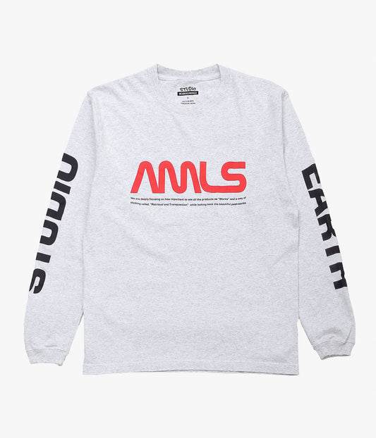 STUDIO WEAREALLANIMALS ''“AEROSPACE” L/S T-SHIRT'' (GREY)