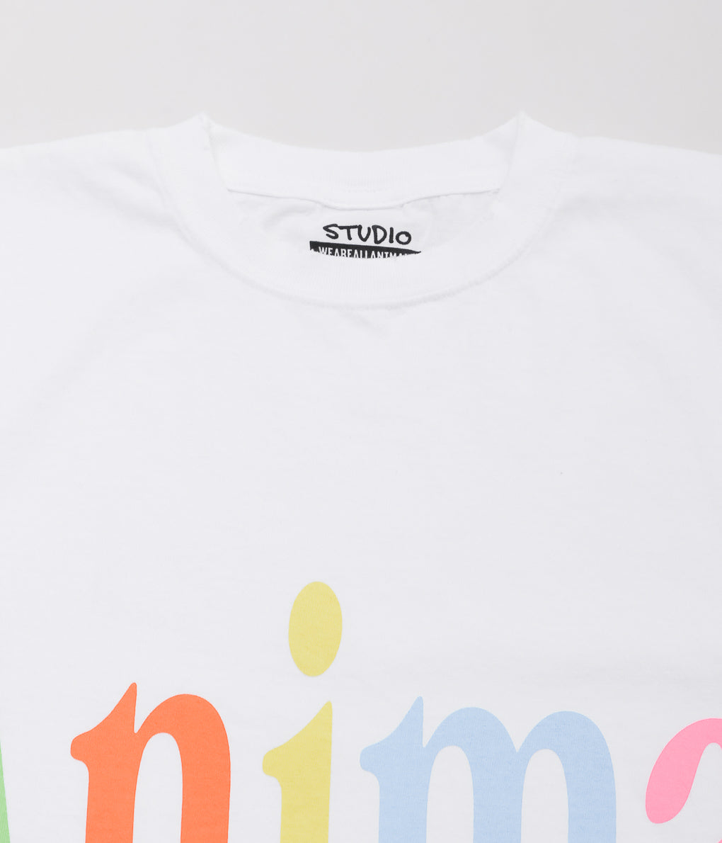 STUDIO WEAREALLANIMALS ''"ANIMALS LETTER" S/S T-SHIRT'' (WHITE)