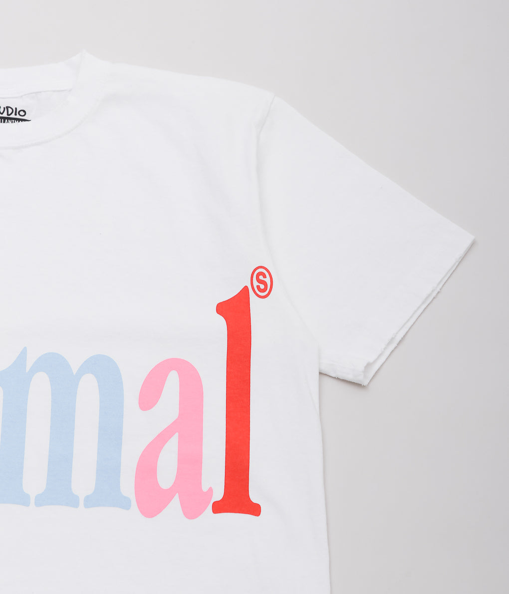 STUDIO WEAREALLANIMALS ''"ANIMALS LETTER" S/S T-SHIRT'' (WHITE)