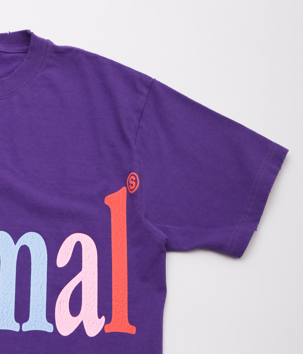 STUDIO WEAREALLANIMALS ''"ANIMALS LETTER" S/S T-SHIRT'' (PURPLE)