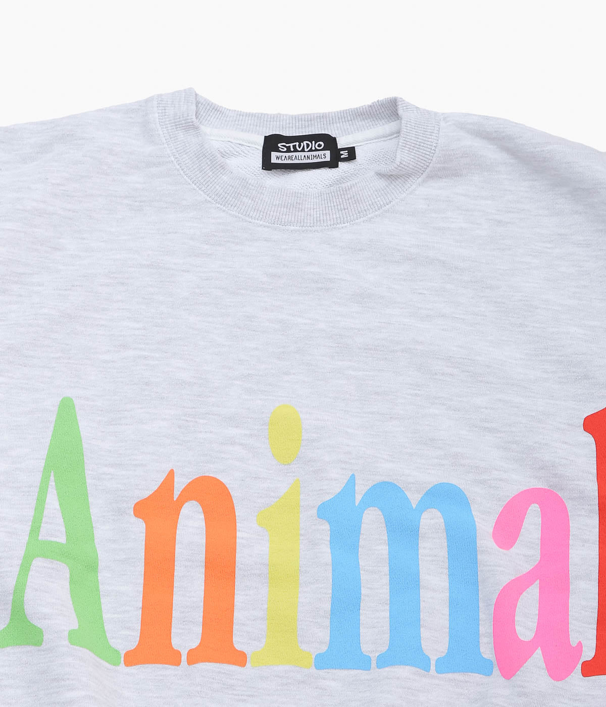 STUDIO WEAREALLANIMALS ''“ANIMALS LETTER“ SWEATSHIRT'' (GREY)
