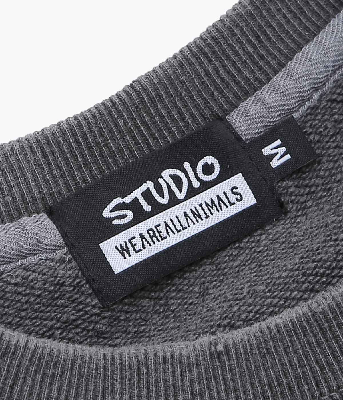 STUDIO WEAREALLANIMALS ''“WHENEVER WHEREVER” SWEATSHIRT'' (BLACK)