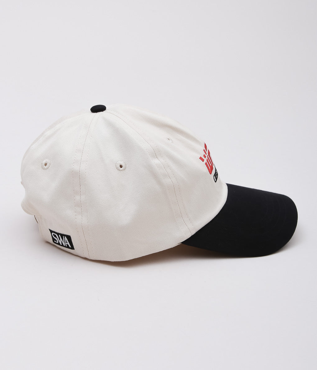 STUDIO WEAREALLANIMALS ''"SPORT LOGO" CAP'' (OFF WHITE/BLACK)