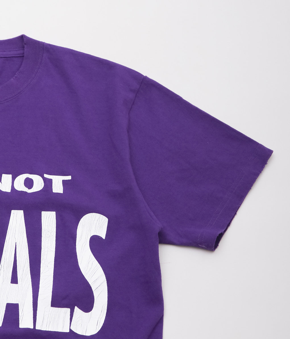 STUDIO WEAREALLANIMALS ''"THIS IS NOT" S/S T-SHIRT'' (PURPLE)