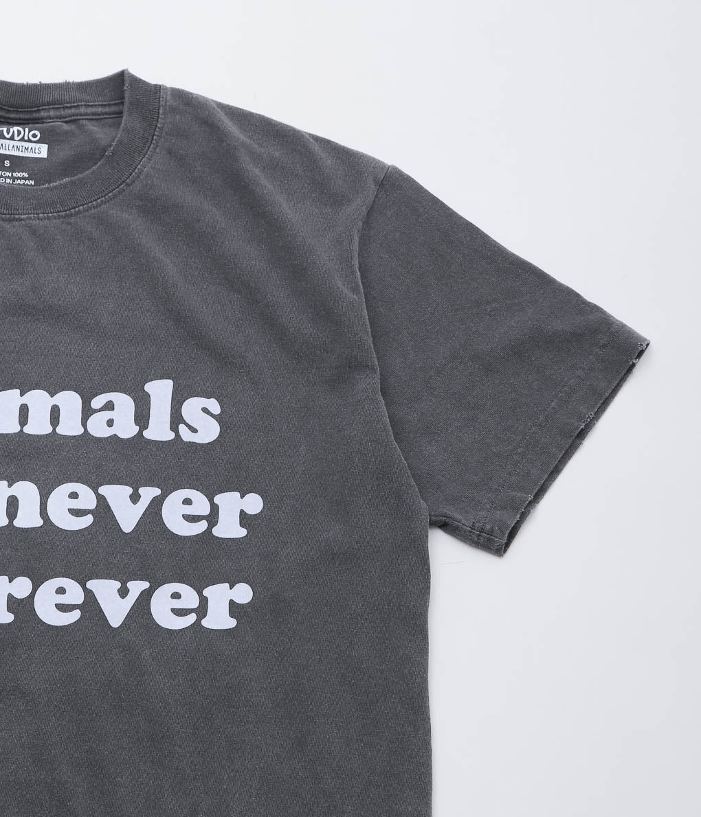 STUDIO WEAREALLANIMALS ''"WHENEVER WHEREVER" S/S T-SHIRT '' (BLACK)