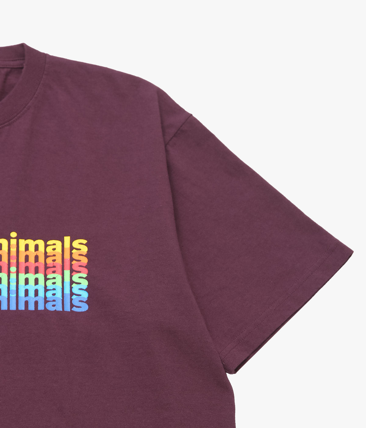 STUDIO ANIMALS ''“INVERTED ARCH” T-SHIRT'' (BURGUNDY)