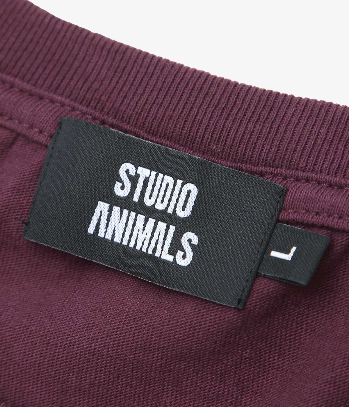 STUDIO ANIMALS ''“INVERTED ARCH” T-SHIRT'' (BURGUNDY)