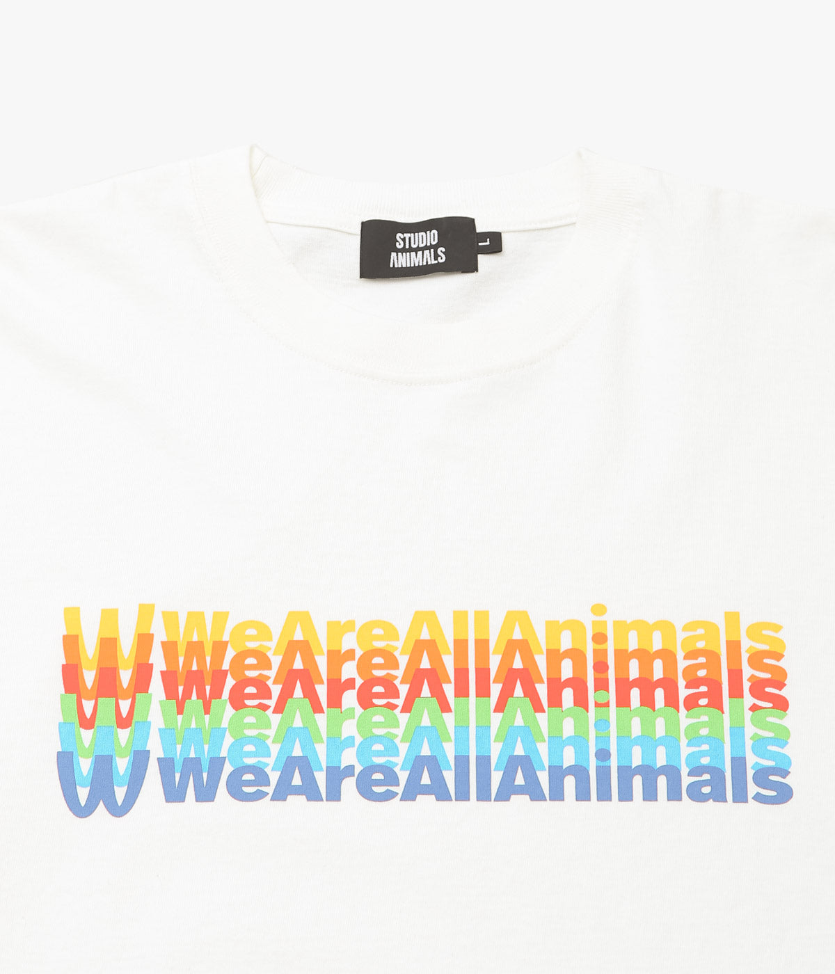 STUDIO ANIMALS ''“INVERTED ARCH” T-SHIRT'' (NATURAL)