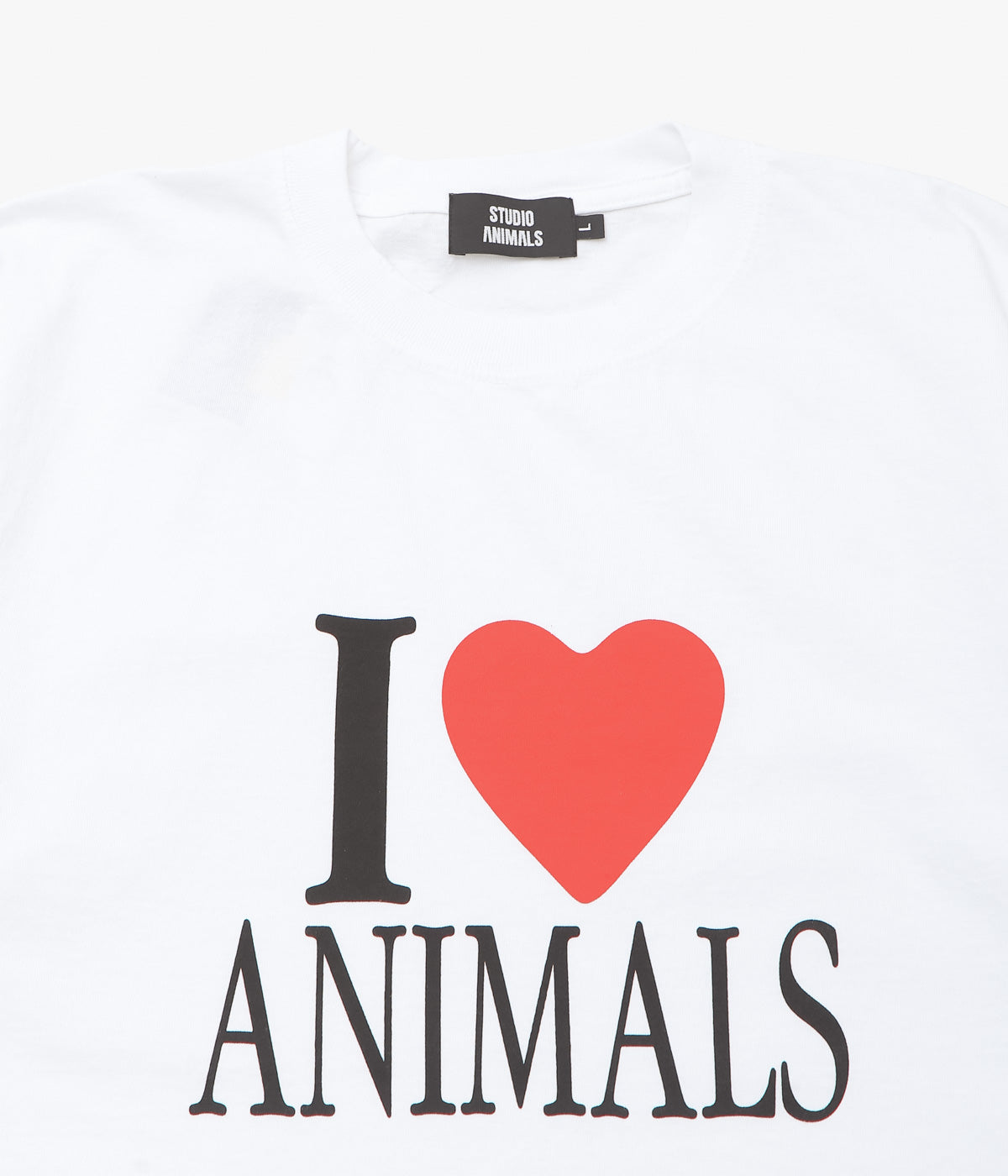 STUDIO ANIMALS ''“LOVE” T-SHIRT'' (WHITE)