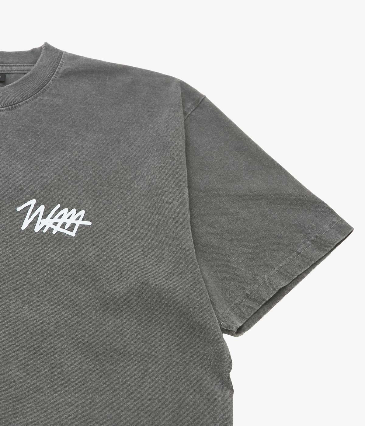 STUDIO ANIMALS ''“SCRIPT LOGO” T-SHIRT'' (FADED BLACK)