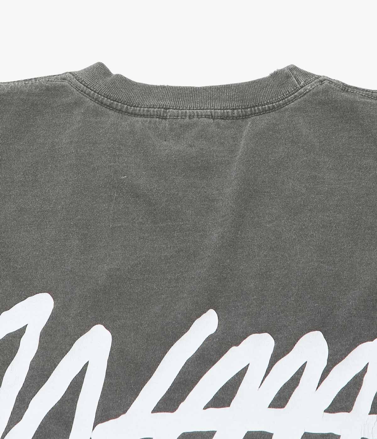 STUDIO ANIMALS ''“SCRIPT LOGO” T-SHIRT'' (FADED BLACK)