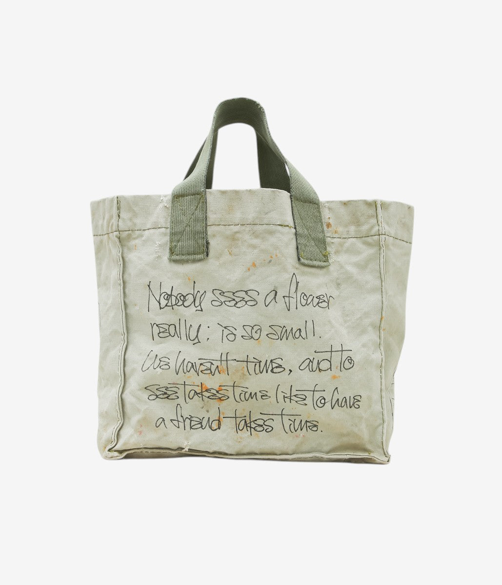 SWELL VINTAGE × MAIDENS SHOP WOMEN ''50's~ UNKNOWN TOTE BAG W/TAGGING'' (FADED OLIVE)