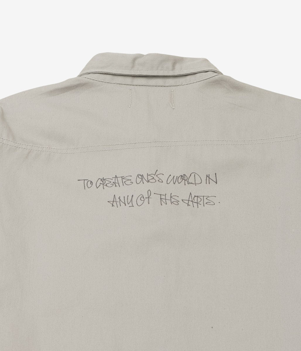 SWELL VINTAGE × MAIDENS SHOP WOMEN ''60's TWENTY GRAND WORK SHIRT W/TAGGING'' (GREY)