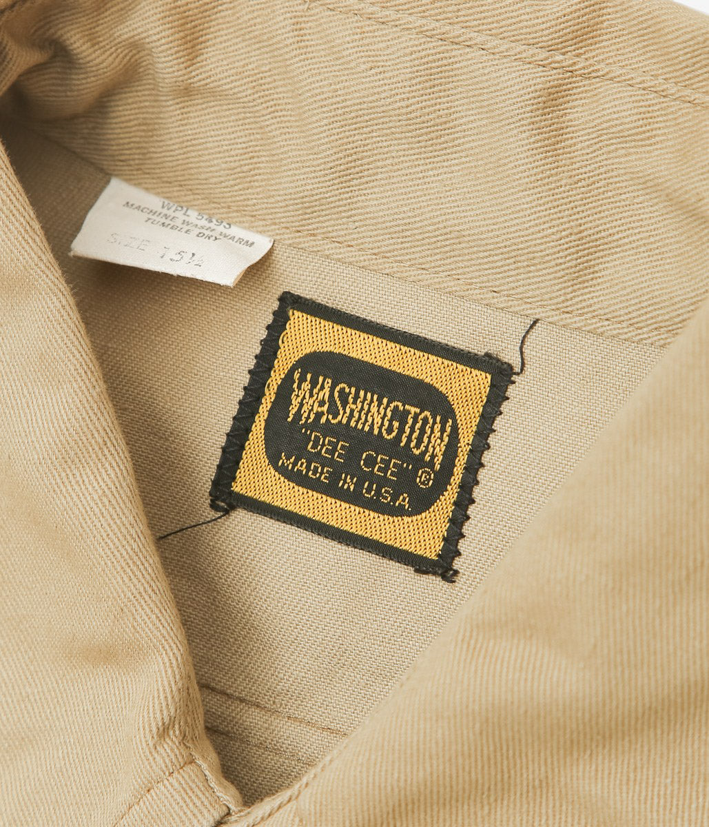 SWELL VINTAGE × MAIDENS SHOP WOMEN ''60's "WASHINGTON DC" SHIRT W/TAGGING'' (BEIGE)