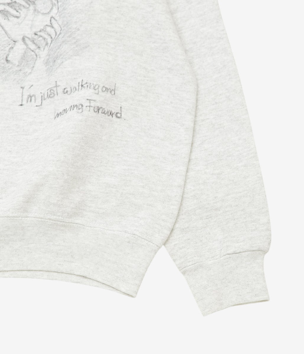 SWELL VINTAGE × MAIDENS SHOP WOMEN ''80-90's SWEAT SHIRT W/TAG | 3 "HANDS"'' (GREY)