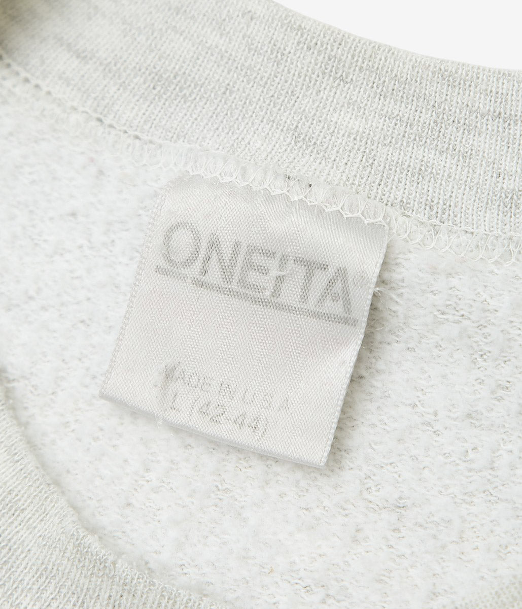 SWELL VINTAGE × MAIDENS SHOP WOMEN ''80-90's SWEAT SHIRT W/TAG5 "SHOES"'' (GREY)
