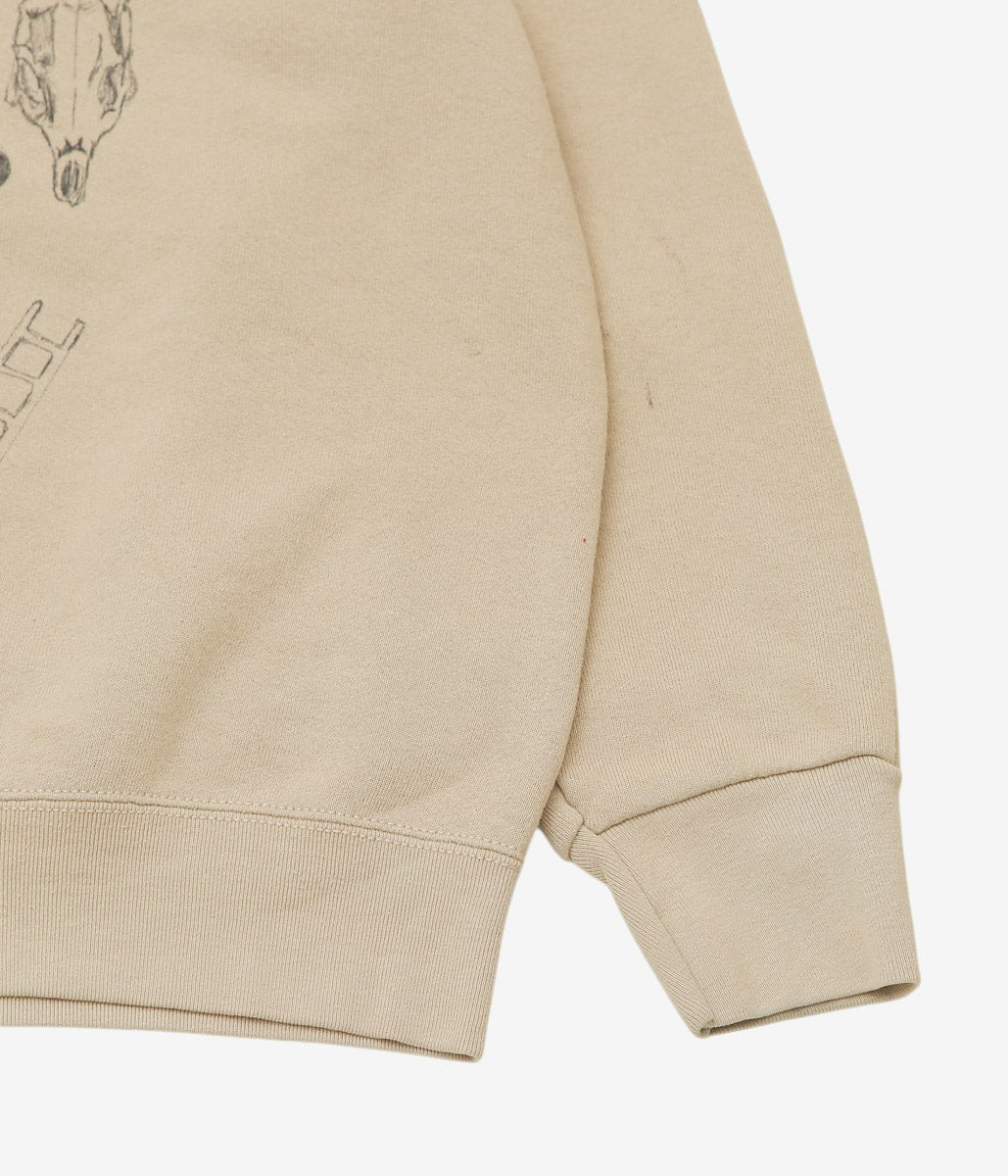 SWELL VINTAGE × MAIDENS SHOP WOMEN ''80-90's SWEAT SHIRT W/TAG6 "BONE"'' (BEIGE)