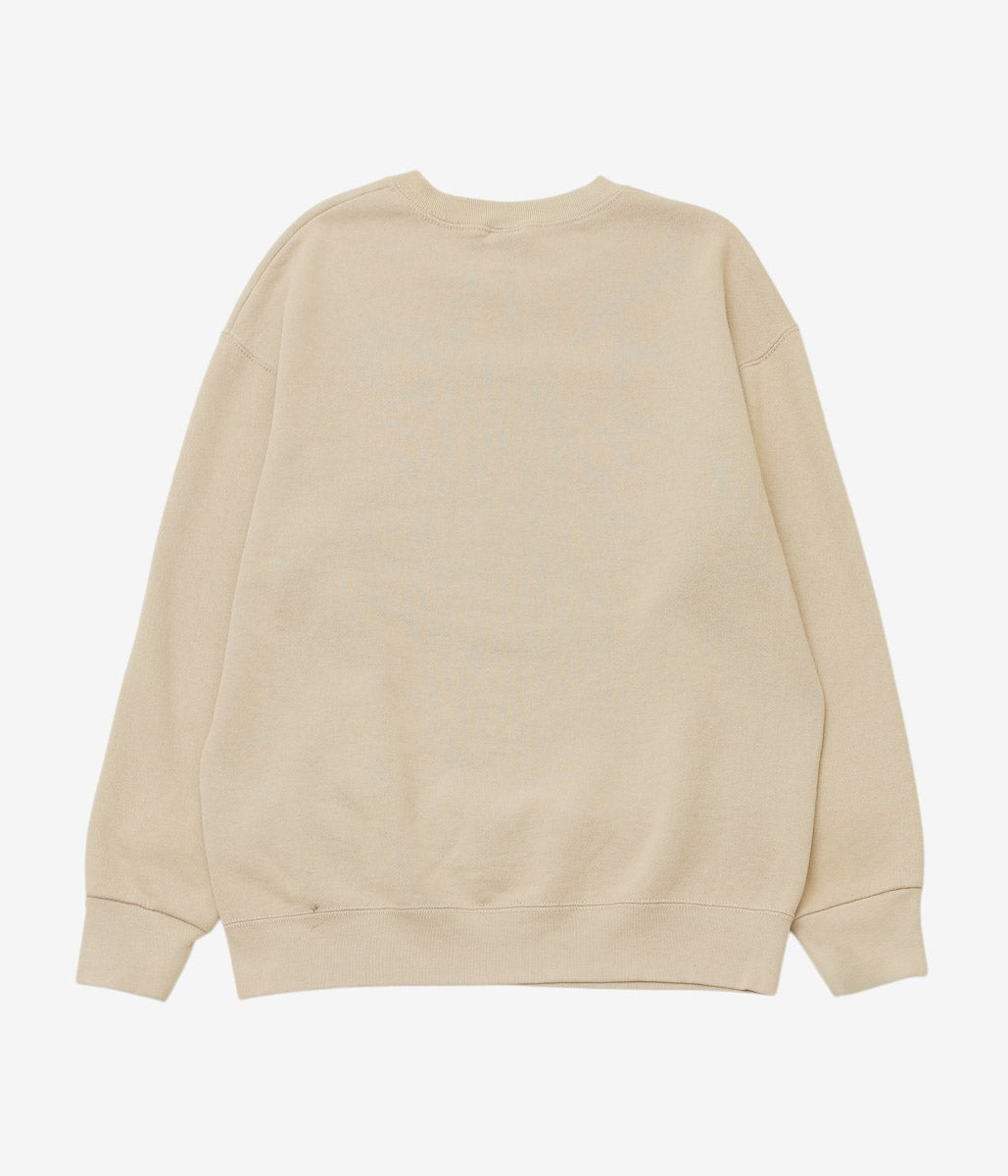 SWELL VINTAGE × MAIDENS SHOP WOMEN ''80-90's SWEAT SHIRT W/TAG6 "BONE"'' (BEIGE)