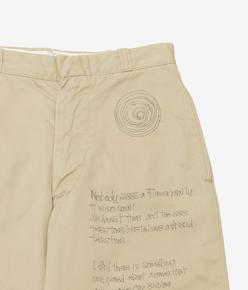 SWELL VINTAGE × MAIDENS SHOP WOMEN ''80'S US ARMY CHINO PANTS W/TAGGING'' (BEIGE)