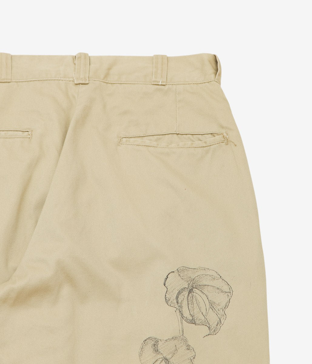 SWELL VINTAGE × MAIDENS SHOP WOMEN ''80'S US ARMY CHINO PANTS W/TAGGING'' (BEIGE)