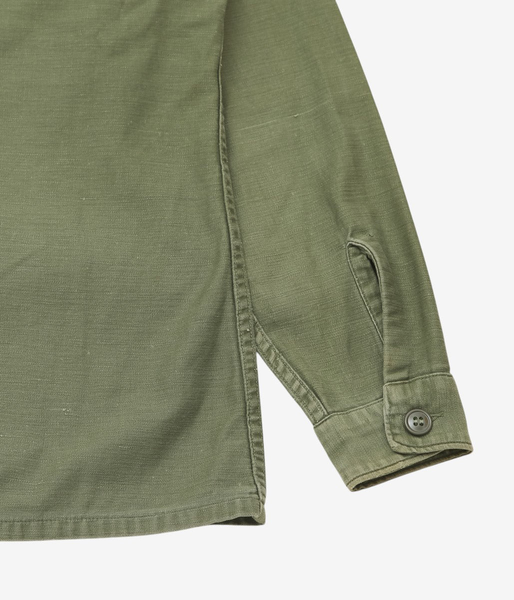 SWELL VINTAGE × MAIDENS SHOP WOMEN ''MILITARY SHIRT W/TAGGING | 2'' (GREEN)