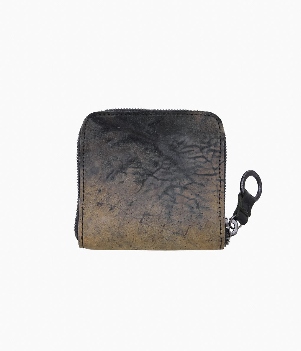 TAGLIOVIVO "ZIP WALLET S."(CULATTA SPACCATE REVERSE BLACK)