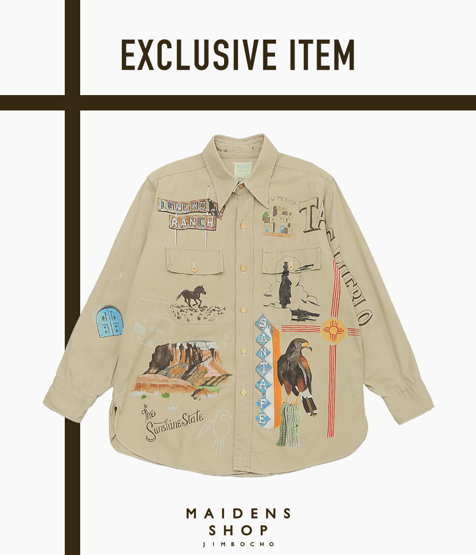 TAKURO NAKAMURA ''HANDPAINTED SHIRT ④ 40'S MILITARY'' (ASSO)