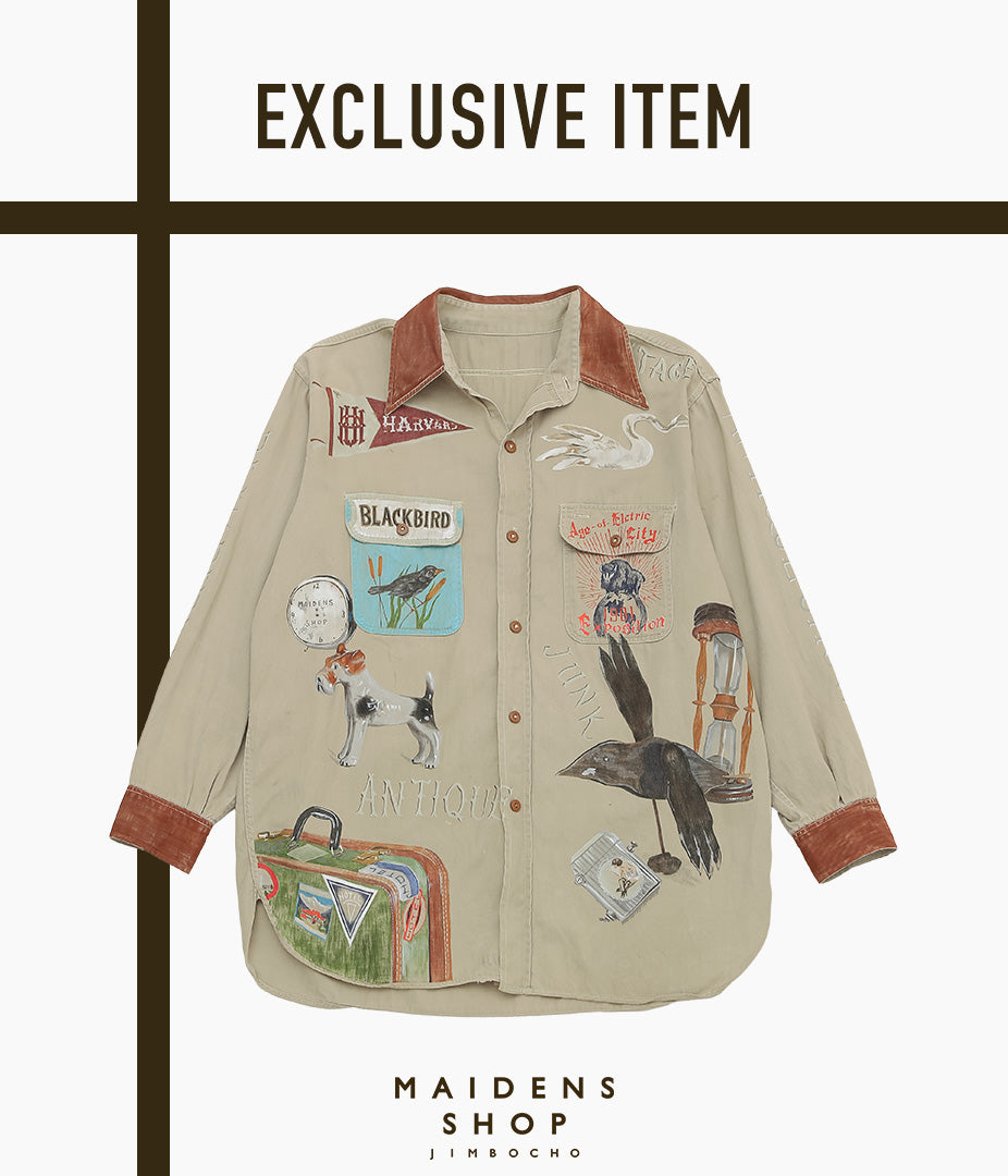 TAKURO NAKAMURA ''HANDPAINTED SHIRT ⑥ 50'S 2TONE'' (ASSO)