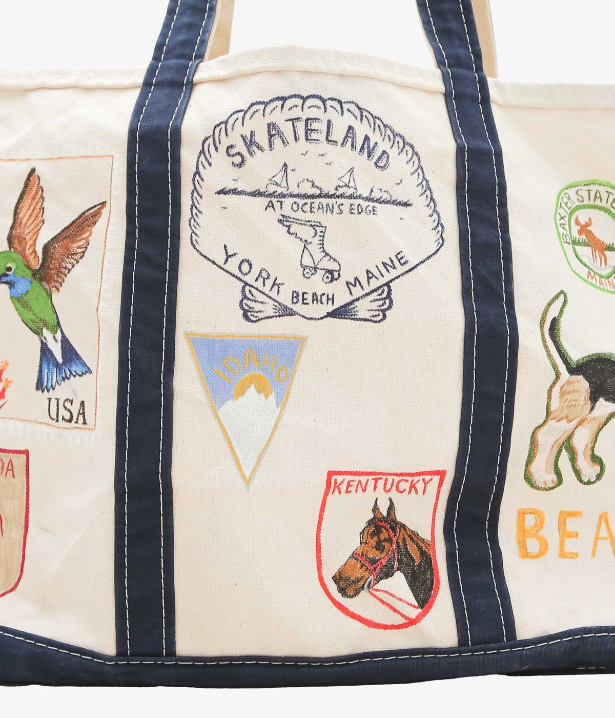 TAKURO NAKAMURA ''HANDPAINTED BEANTOTE 14'' (NAVY)