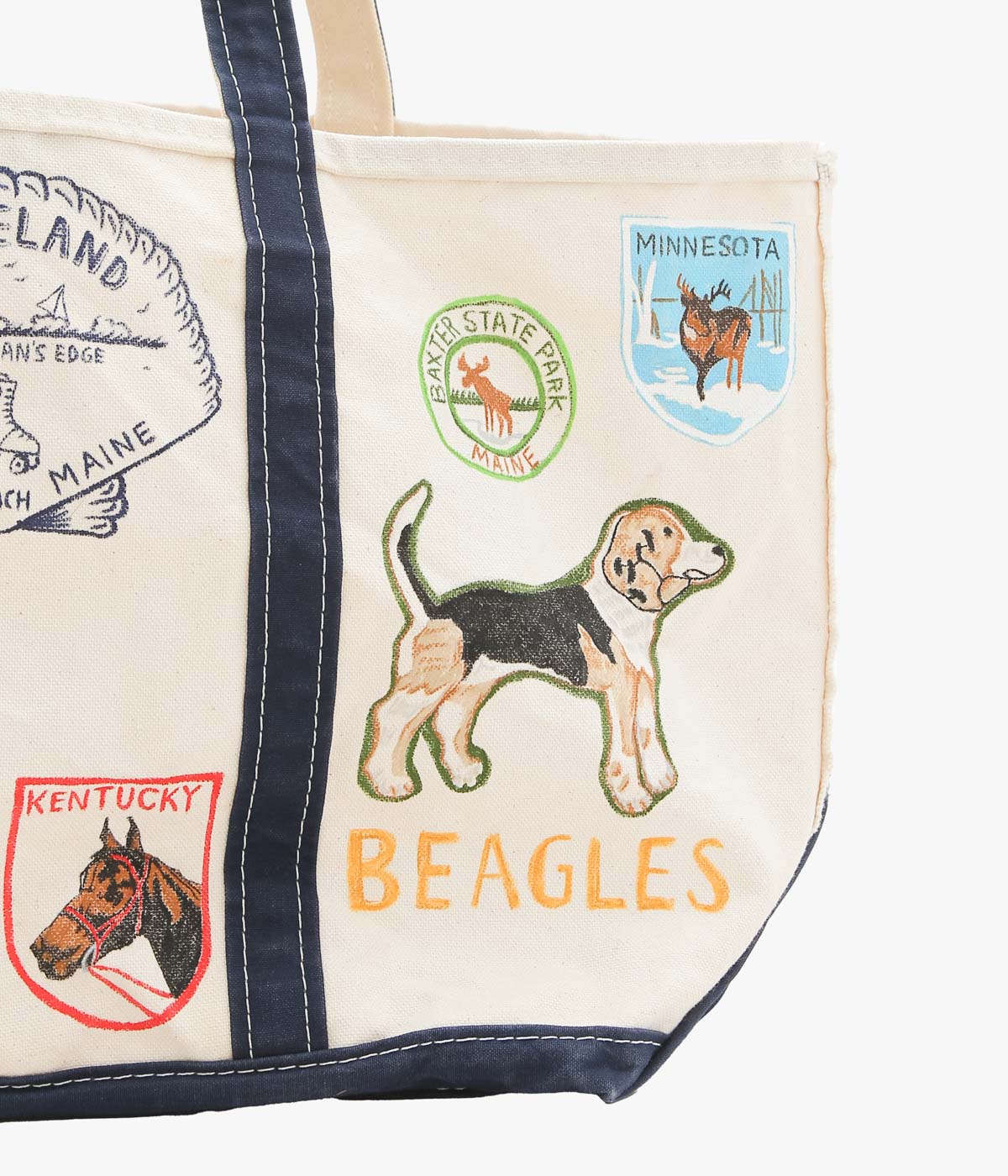 TAKURO NAKAMURA ''HANDPAINTED BEANTOTE 14'' (NAVY)