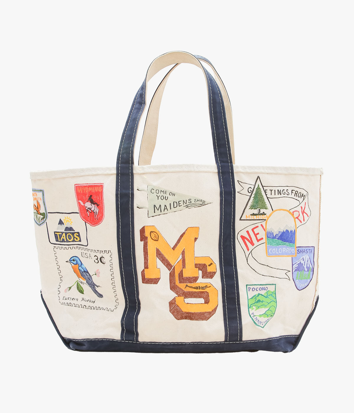 TAKURO NAKAMURA ''HANDPAINTED BEANTOTE 14'' (NAVY)
