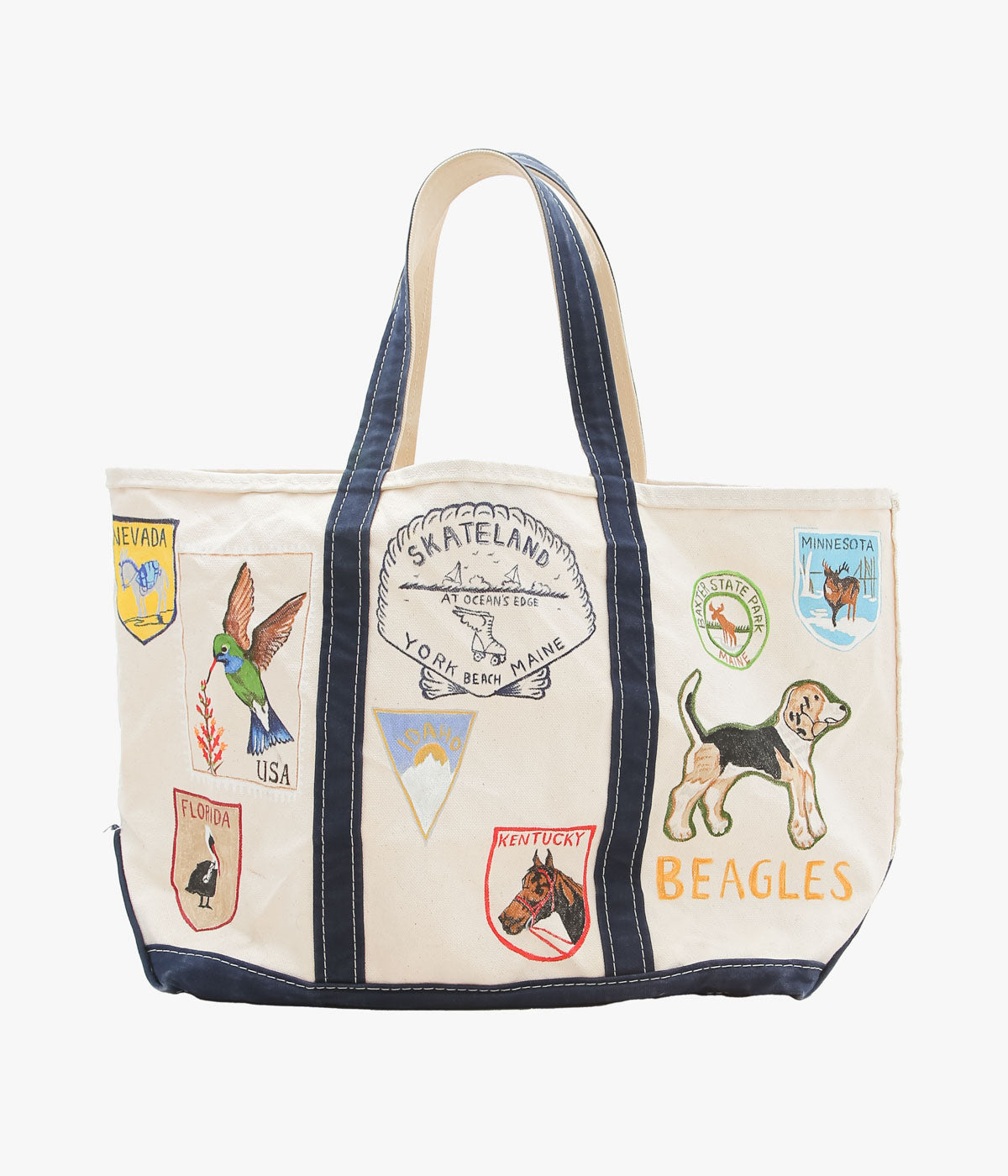 TAKURO NAKAMURA ''HANDPAINTED BEANTOTE 14'' (NAVY)