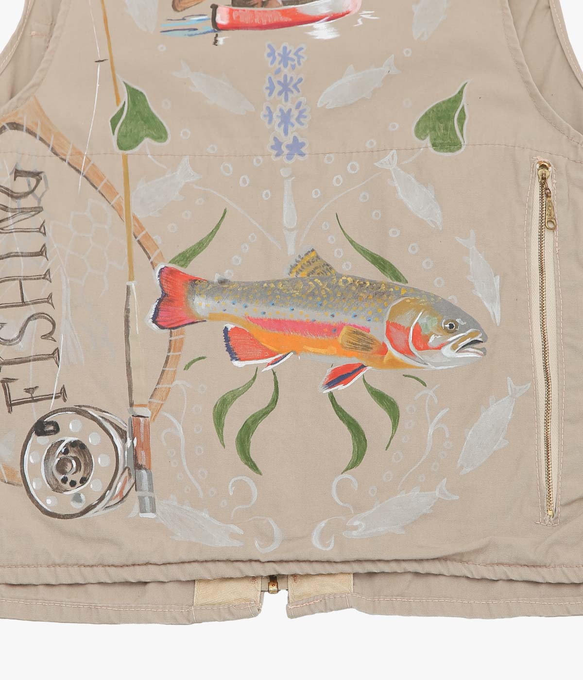 TAKURO NAKAMURA ''HANDPAINTED FISHING VEST ⑩ '' (ASSO)