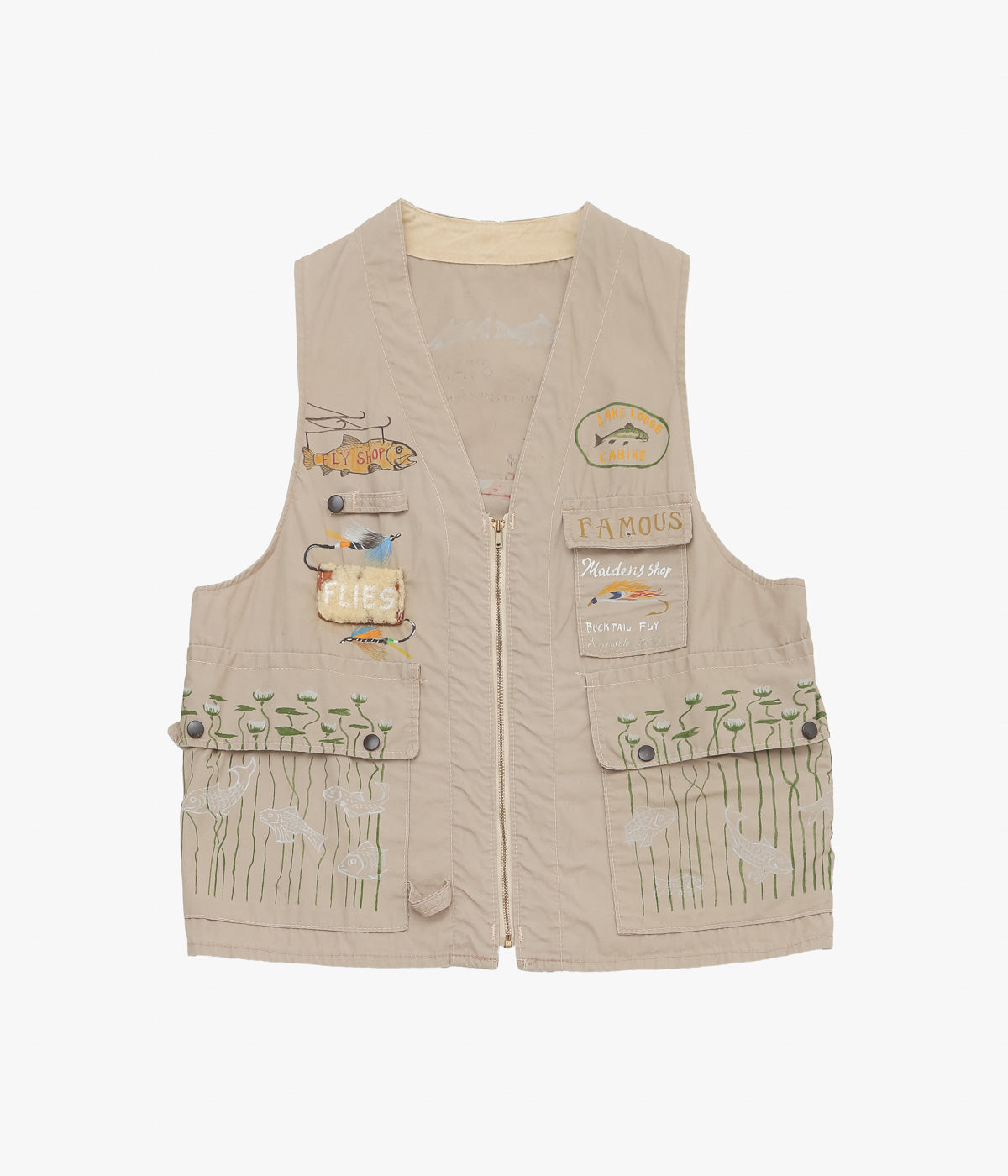 TAKURO NAKAMURA ''HANDPAINTED FISHING VEST ⑩ '' (ASSO)